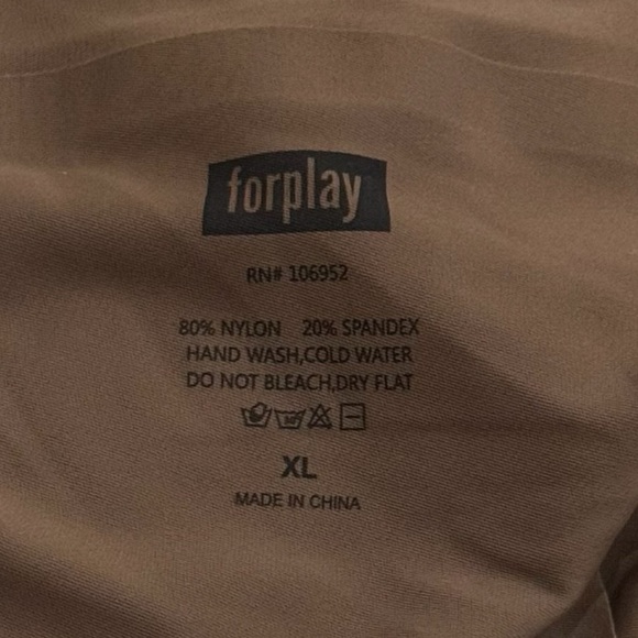 NEW Forplay Brown Cutout Rave Festival Special Occasion Bra Crop Top Size‎ XL - Picture 5 of 8